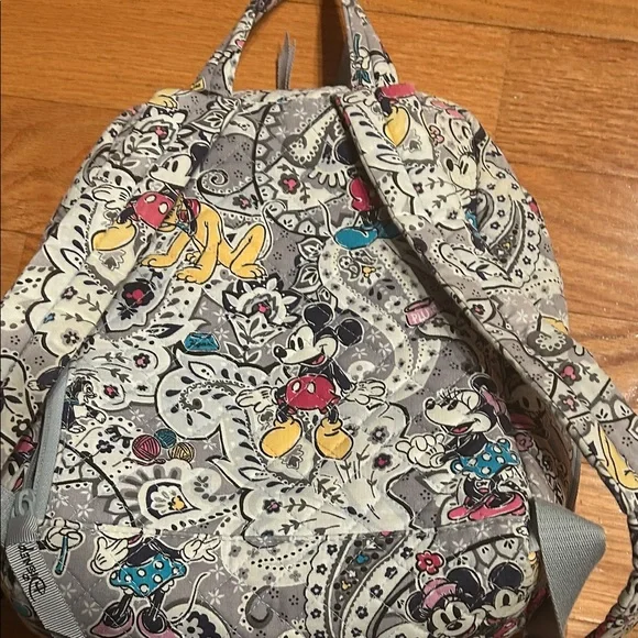 Disney Paisley Mickey Mouse Backpack - Gray and Yellow - Picture 3 of 3